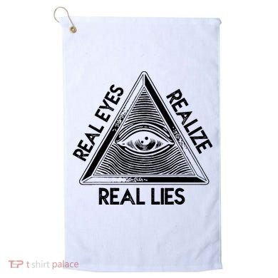 Seeing Eye Realize Real Lies Truth Awareness Golf Towel