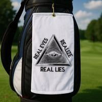 Seeing Eye Realize Real Lies Truth Awareness Golf Towel thumb 2