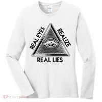 Seeing Eye Realize Real Lies Truth Awareness Women's Long Sleeve Shirt thumb 0