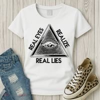 Seeing Eye Realize Real Lies Truth Awareness Women's T-Shirt thumb 3