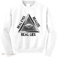 Seeing Eye Realize Real Lies Truth Awareness Kids Sweatshirt thumb 0
