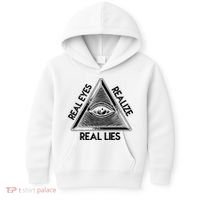 Seeing Eye Realize Real Lies Truth Awareness Kids Hoodie thumb 0