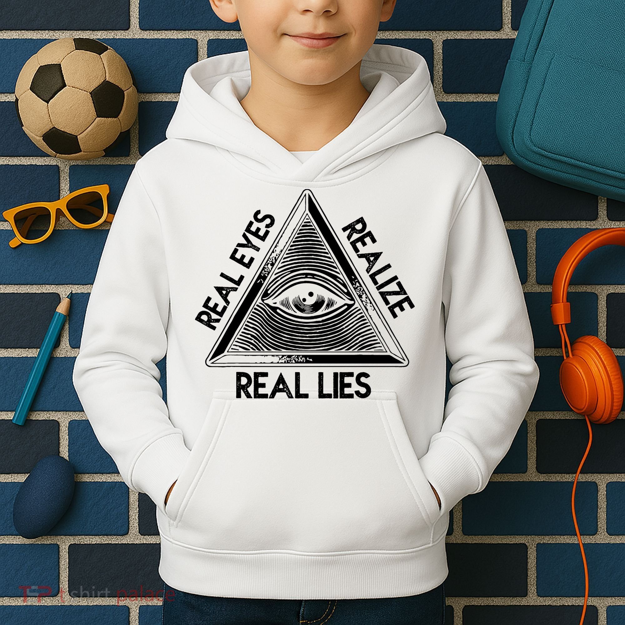 Seeing Eye Realize Real Lies Truth Awareness Kids Hoodie