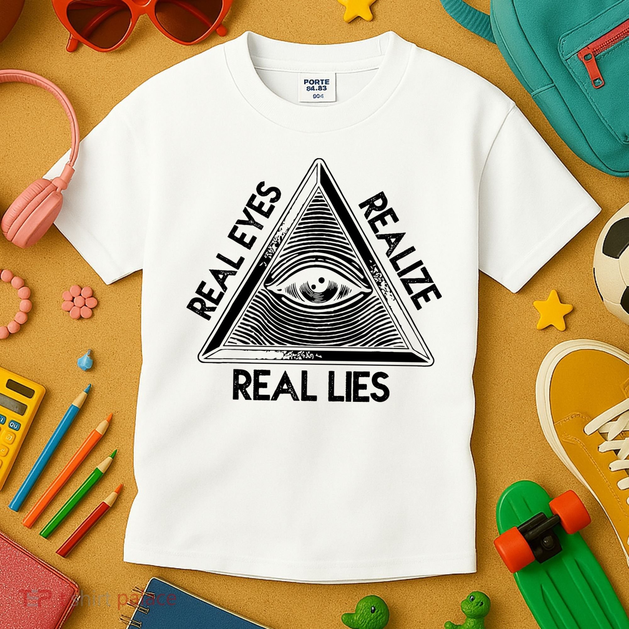 Seeing Eye Realize Real Lies Truth Awareness Kids T-Shirt