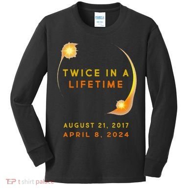 Solar Eclipse Kids Long Sleeve Shirt