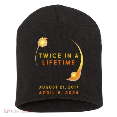 Solar Eclipse Short Acrylic Beanie