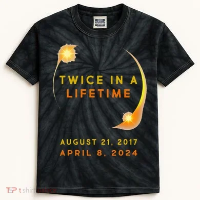 Solar Eclipse Kids Tie-Dye T-Shirt
