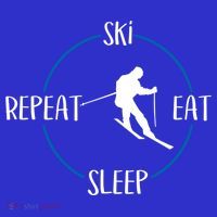 Ski Eat Sleep Repeat Gift For Skiers And Downhill Skiers Great Gift Toddler Hoodie thumb 2