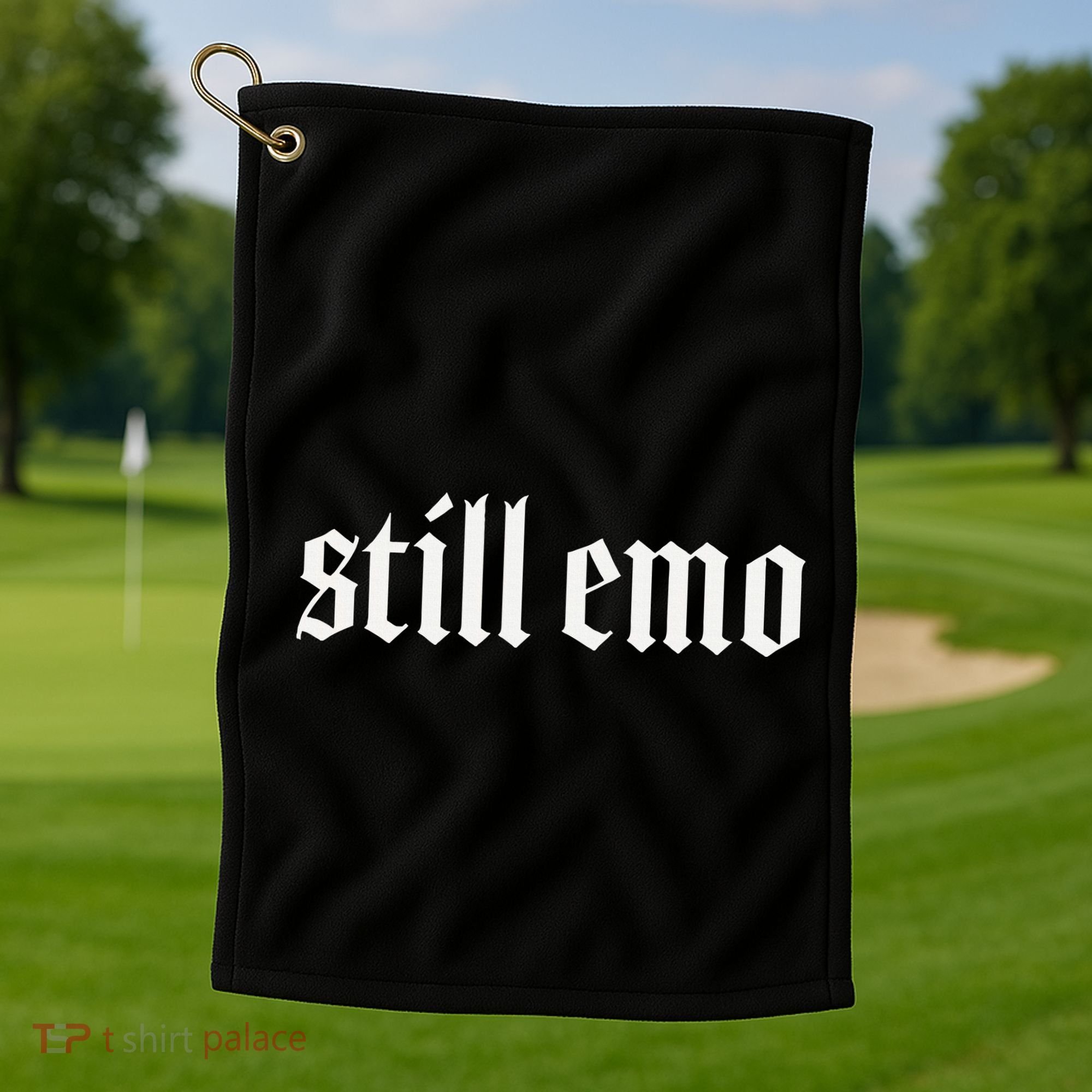 Still Emo Golf Towel