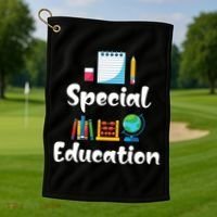 Sped Ed Special Education Sped Special Education Teacher Funny Gift Golf Towel thumb 1