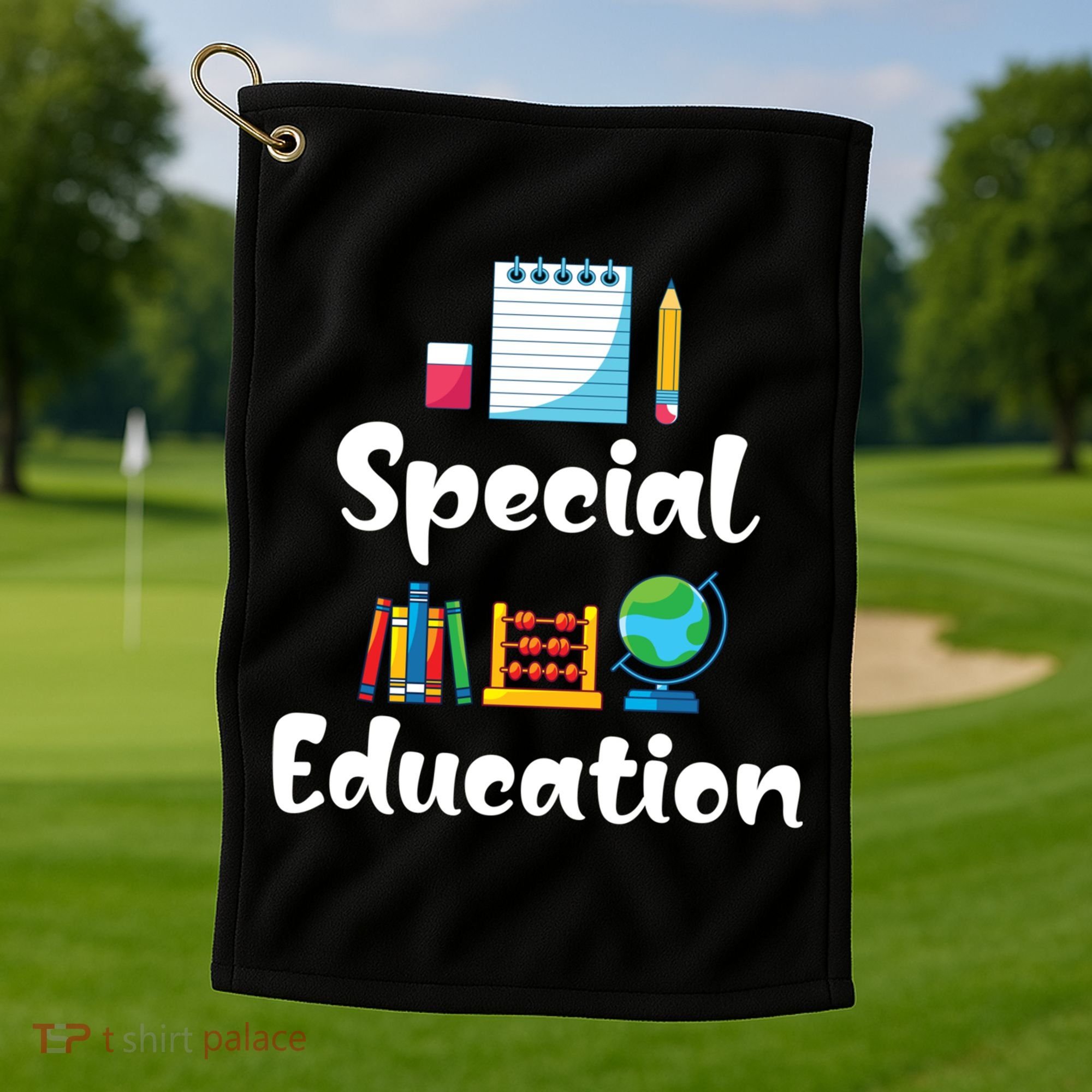 Sped Ed Special Education Sped Special Education Teacher Funny Gift Golf Towel