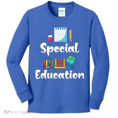 Sped Ed Special Education Sped Special Education Teacher Funny Gift Kids Long Sleeve Shirt