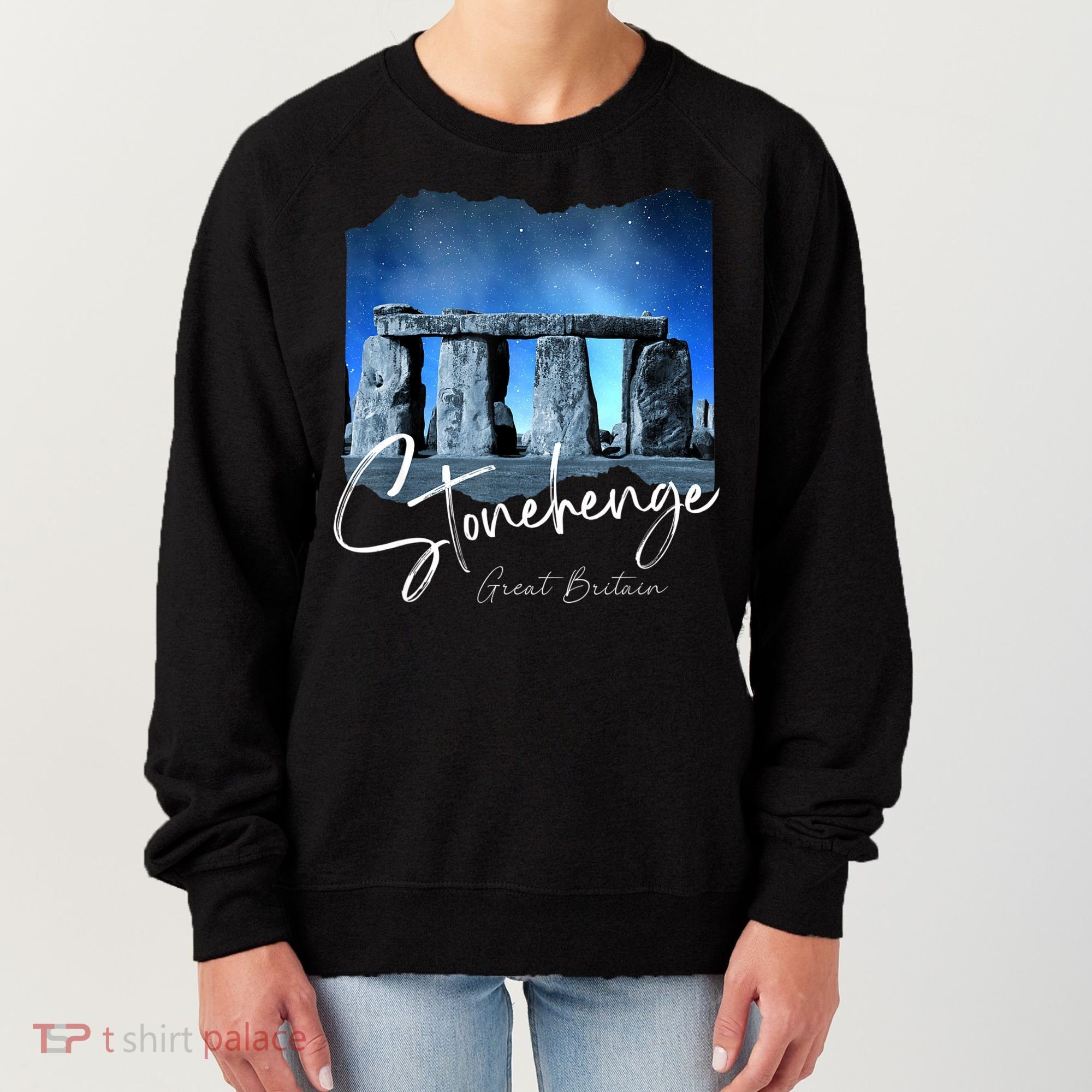 Stonehenge England Souvenir Stonehenge At Night Women's Sweatshirt