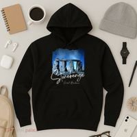 Stonehenge England Souvenir Stonehenge At Night Hoodie thumb 3
