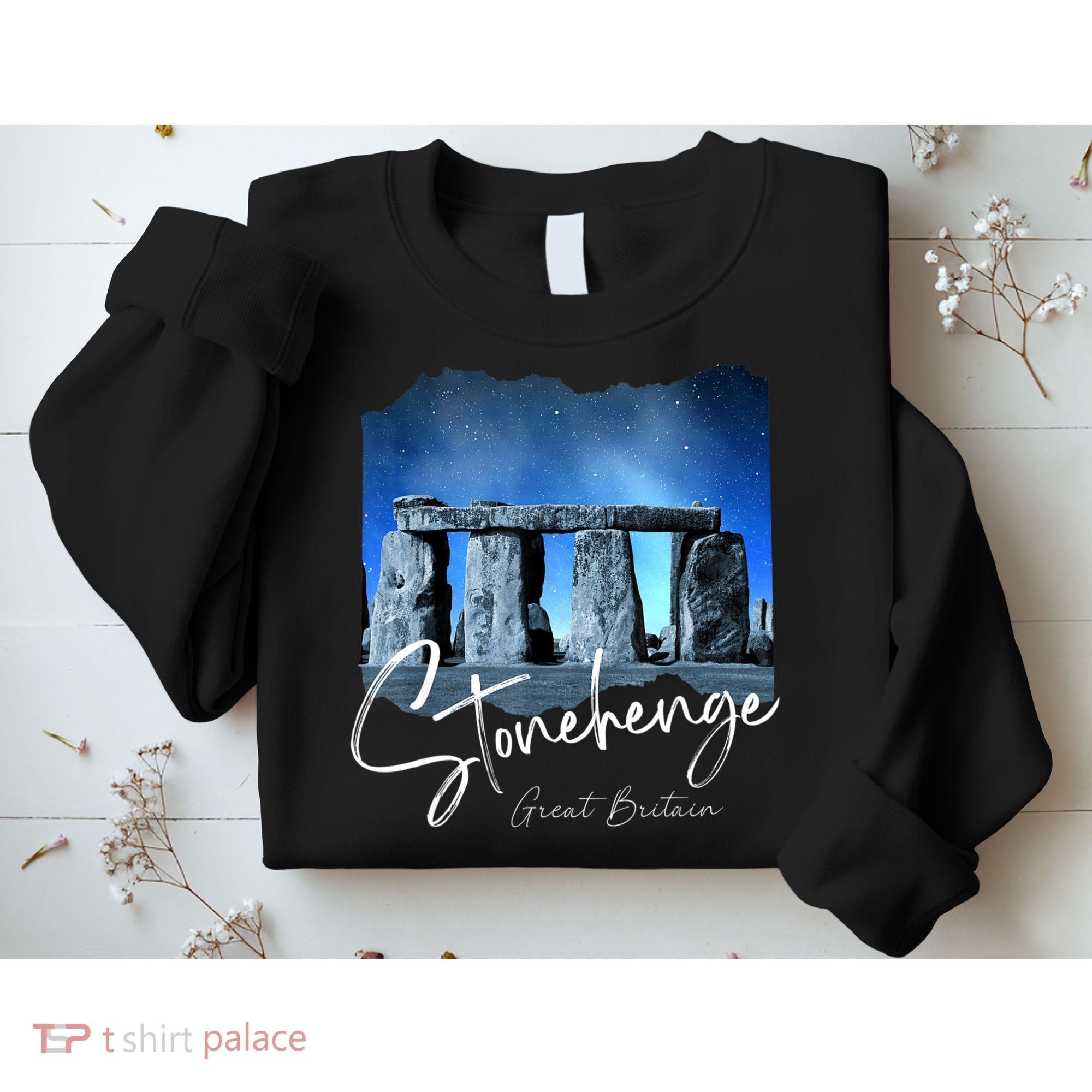 Stonehenge England Souvenir Stonehenge At Night Sweatshirt