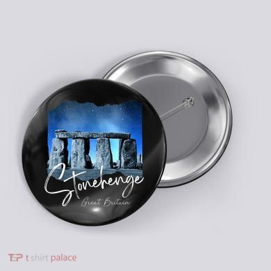 Stonehenge England Souvenir Stonehenge At Night Button