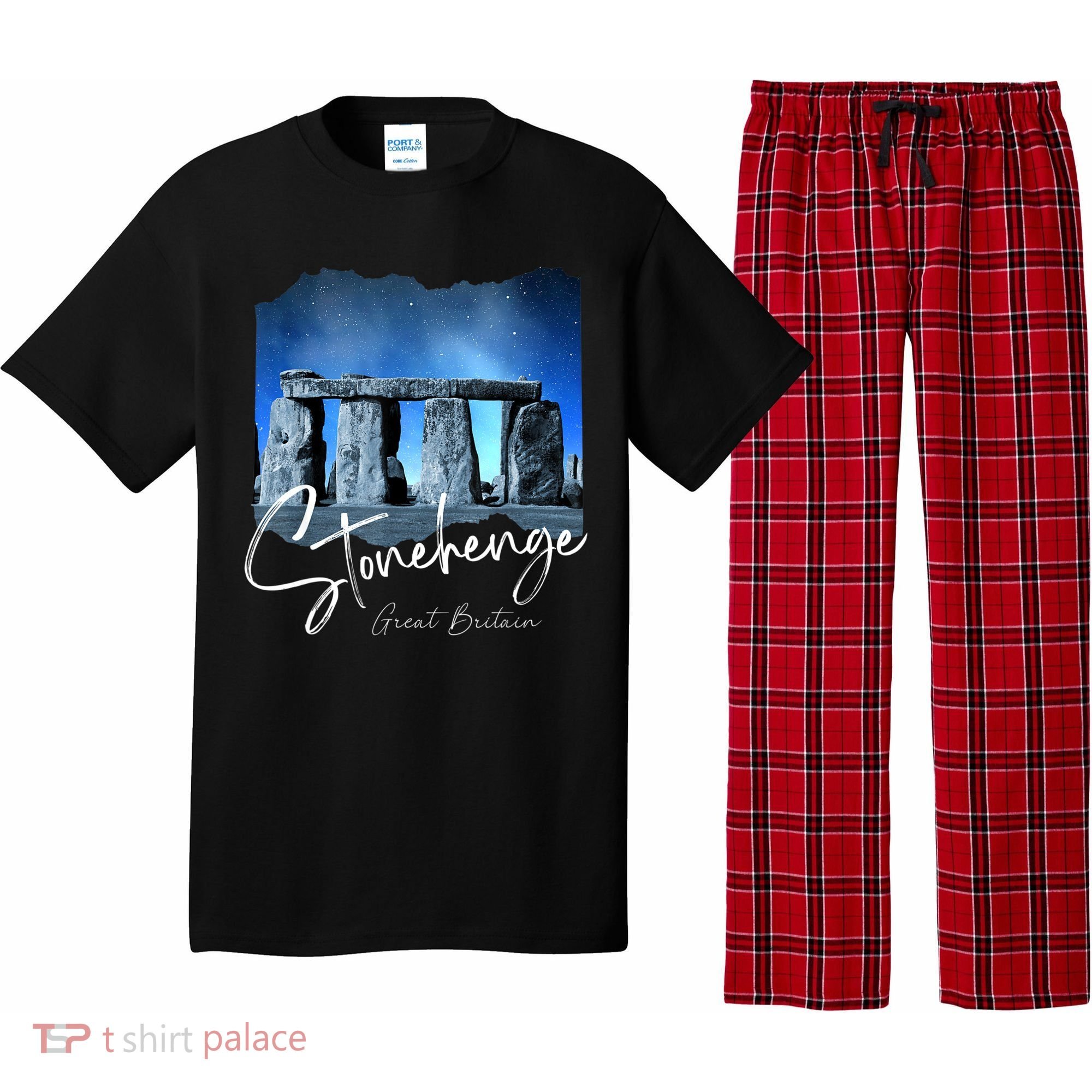 Stonehenge England Souvenir Stonehenge At Night Pajama Set
