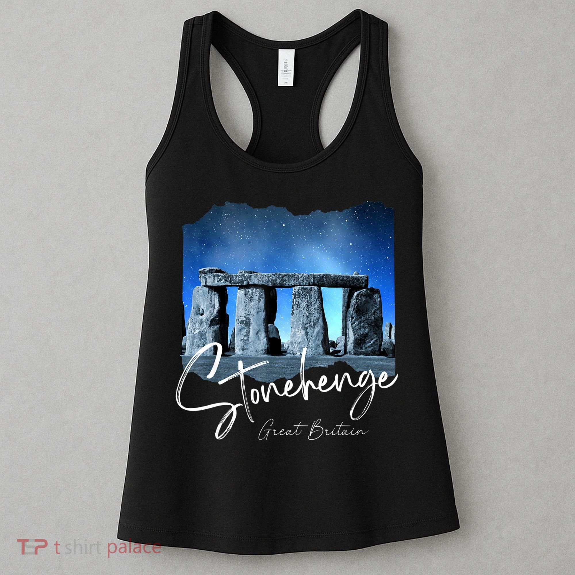 Stonehenge England Souvenir Stonehenge At Night Women's Tank Top