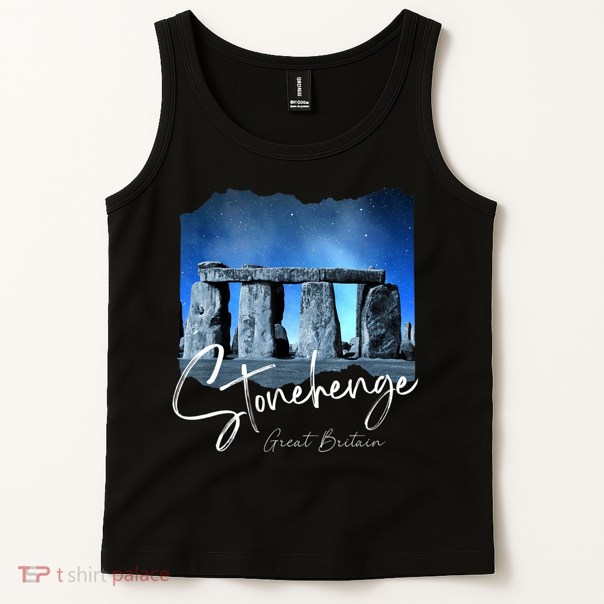 Stonehenge England Souvenir Stonehenge At Night Tank Top