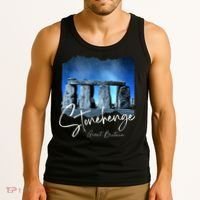 Stonehenge England Souvenir Stonehenge At Night Tank Top thumb 3