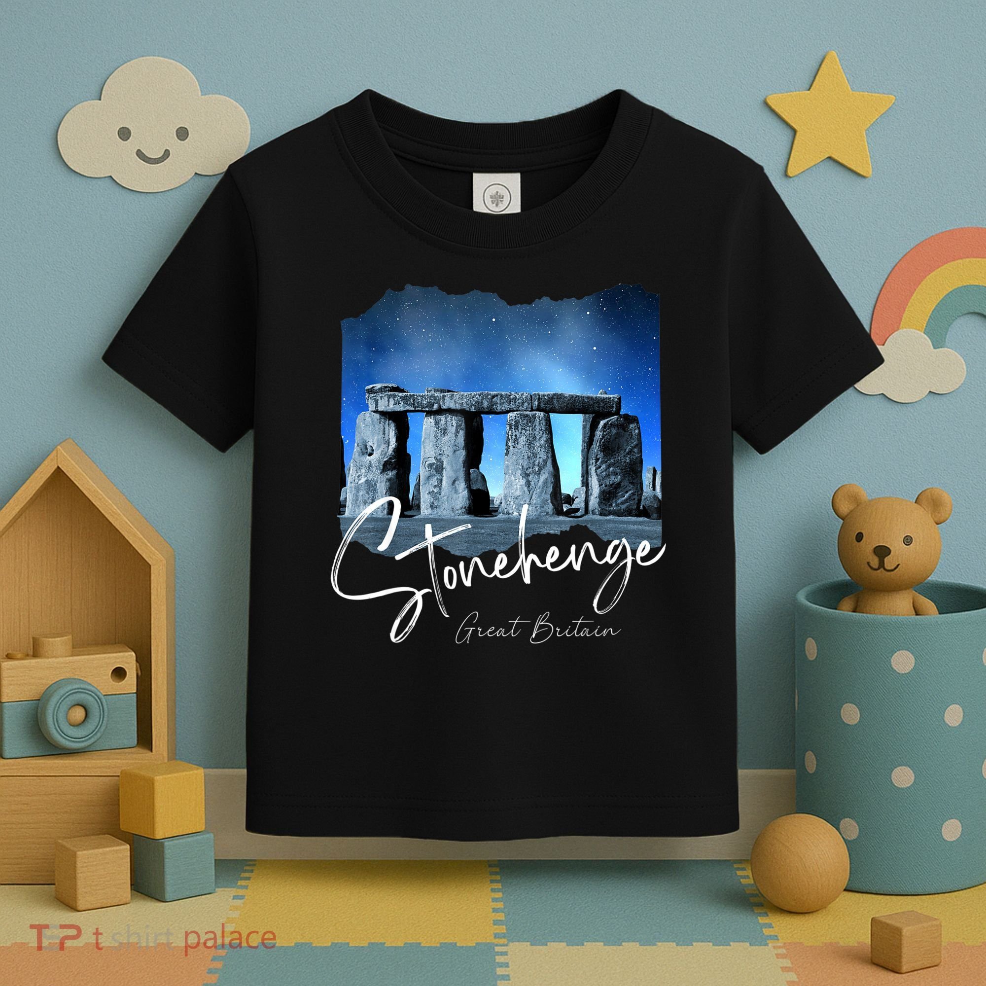 Stonehenge England Souvenir Stonehenge At Night Toddler T-Shirt