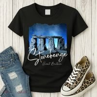 Stonehenge England Souvenir Stonehenge At Night Women's T-Shirt thumb 3