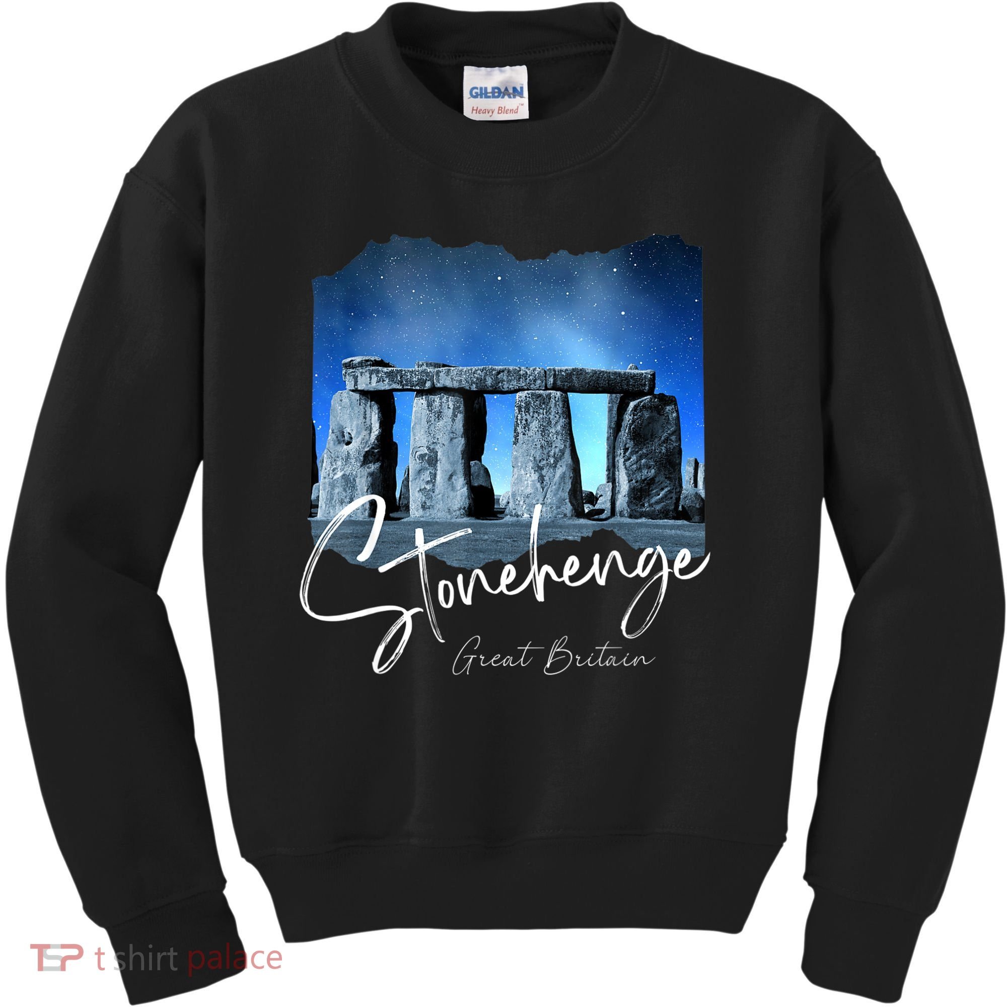 Stonehenge England Souvenir Stonehenge At Night Kids Sweatshirt
