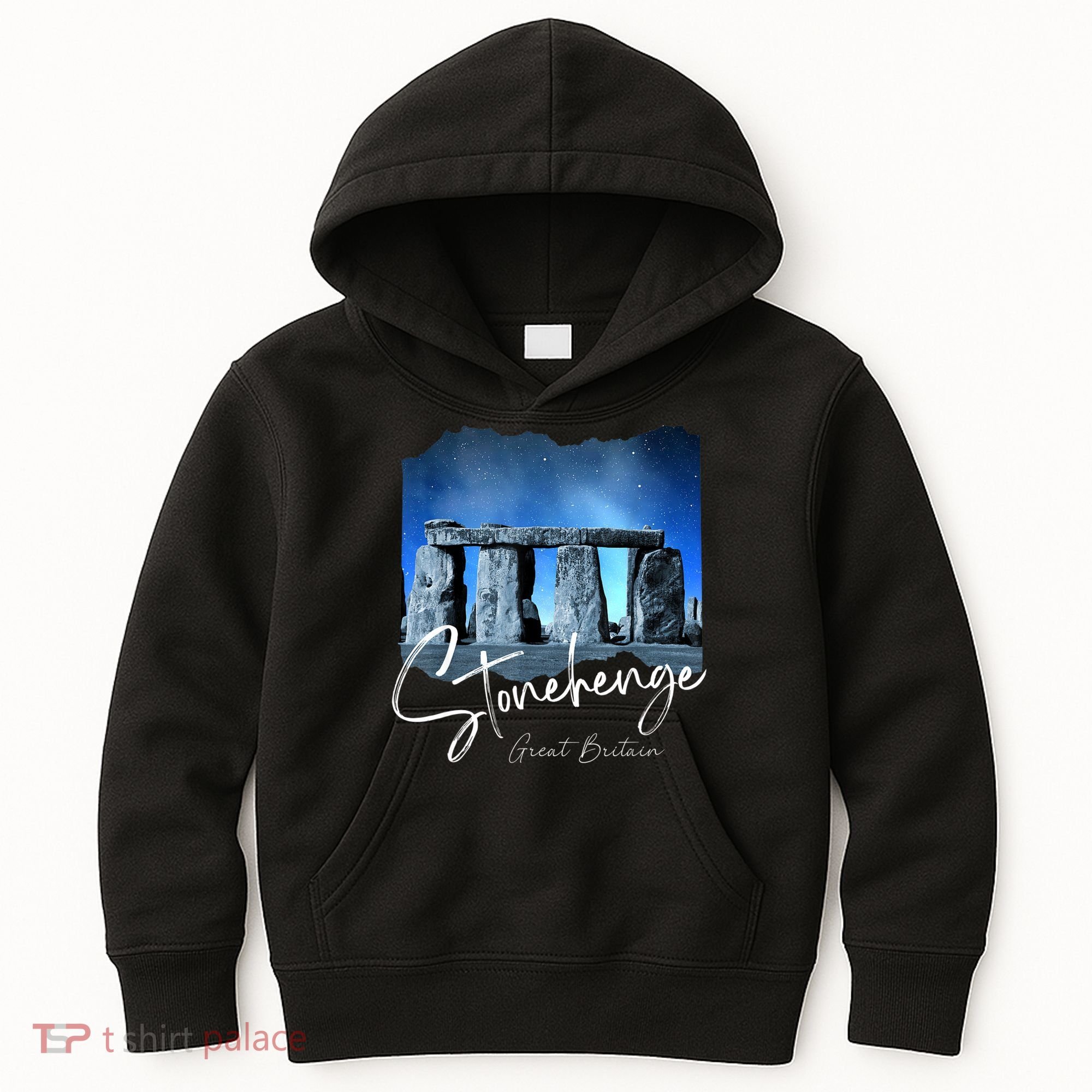 Stonehenge England Souvenir Stonehenge At Night Kids Hoodie