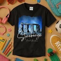 Stonehenge England Souvenir Stonehenge At Night Kids T-Shirt thumb 3