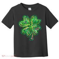 Shamrock Effect St Patricks Day Four Leaf Clover Toddler T-Shirt thumb 0