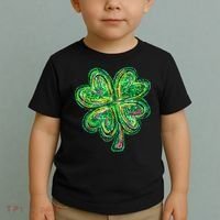 Shamrock Effect St Patricks Day Four Leaf Clover Toddler T-Shirt thumb 2