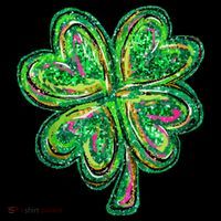 Shamrock Effect St Patricks Day Four Leaf Clover Kids Sweatshirt thumb 2