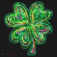 Shamrock Effect St Patricks Day Four Leaf Clover Kids Long Sleeve Shirt thumb 2
