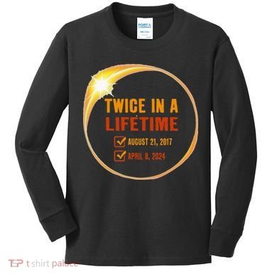 Solar Eclipse Kids Long Sleeve Shirt