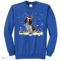 Santa English Springer Spaniel Christmas Santa Reindeer Dog Great Gift Sweatshirt thumb 0