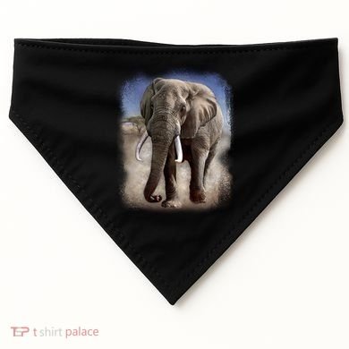 Safari Elephant USA-Made Doggie Bandana