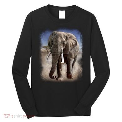 Safari Elephant Long Sleeve Shirt