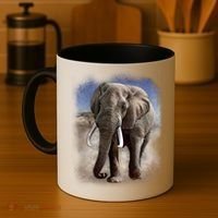 Safari Elephant Coffee Mug thumb 4