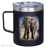 Safari Elephant 12oz Stainless Steel Coffee Mug thumb 2