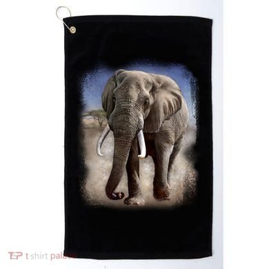 Safari Elephant Golf Towel