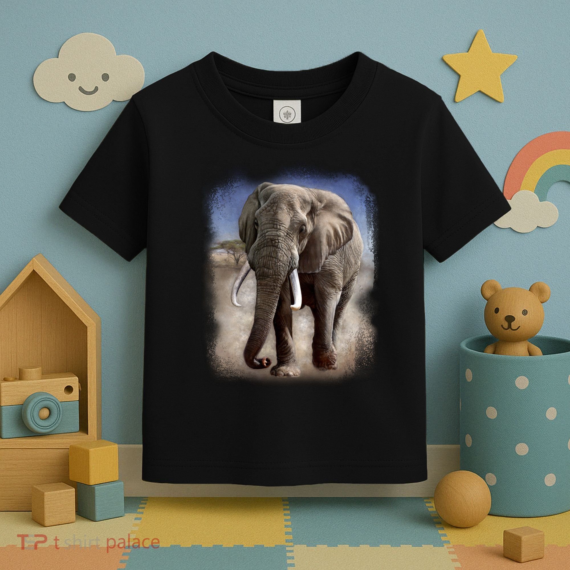 Safari Elephant Toddler T-Shirt