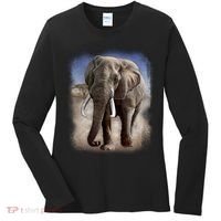 Safari Elephant Women's Long Sleeve Shirt thumb 0