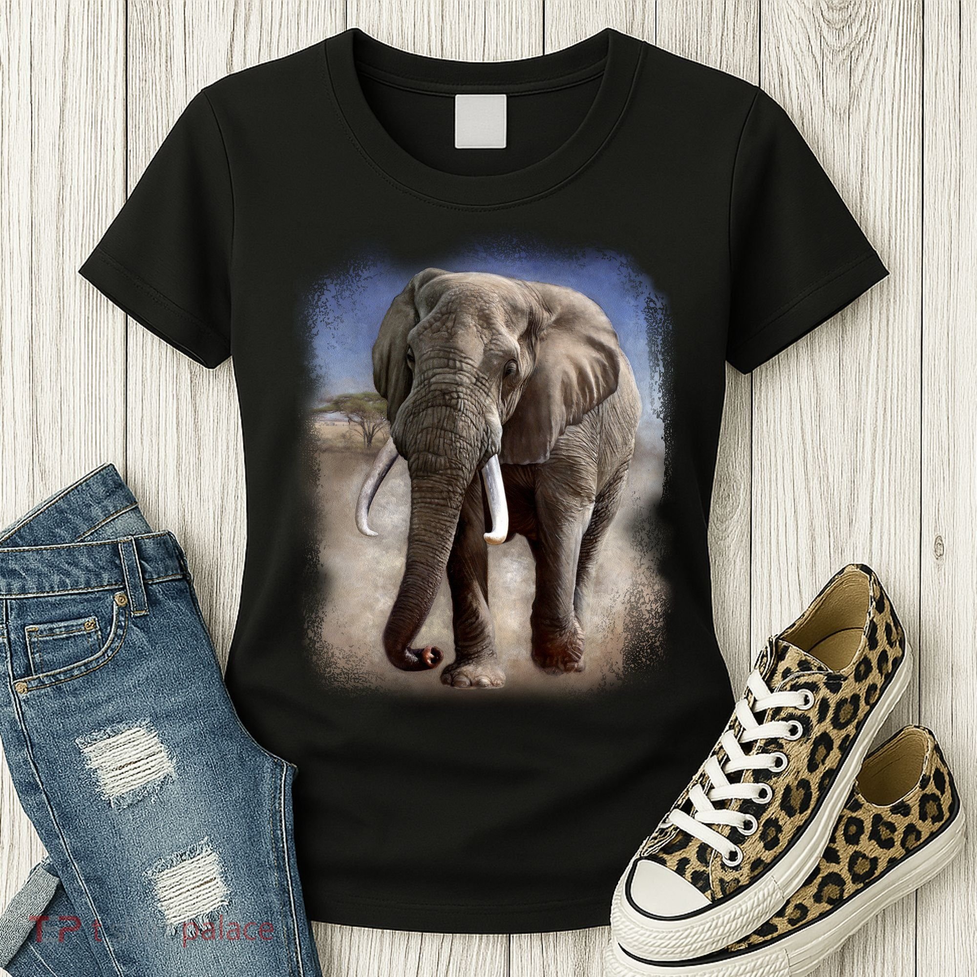 Safari Elephant Women's T-Shirt
