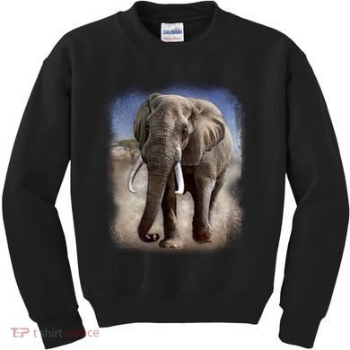 Safari Elephant Kids Sweatshirt