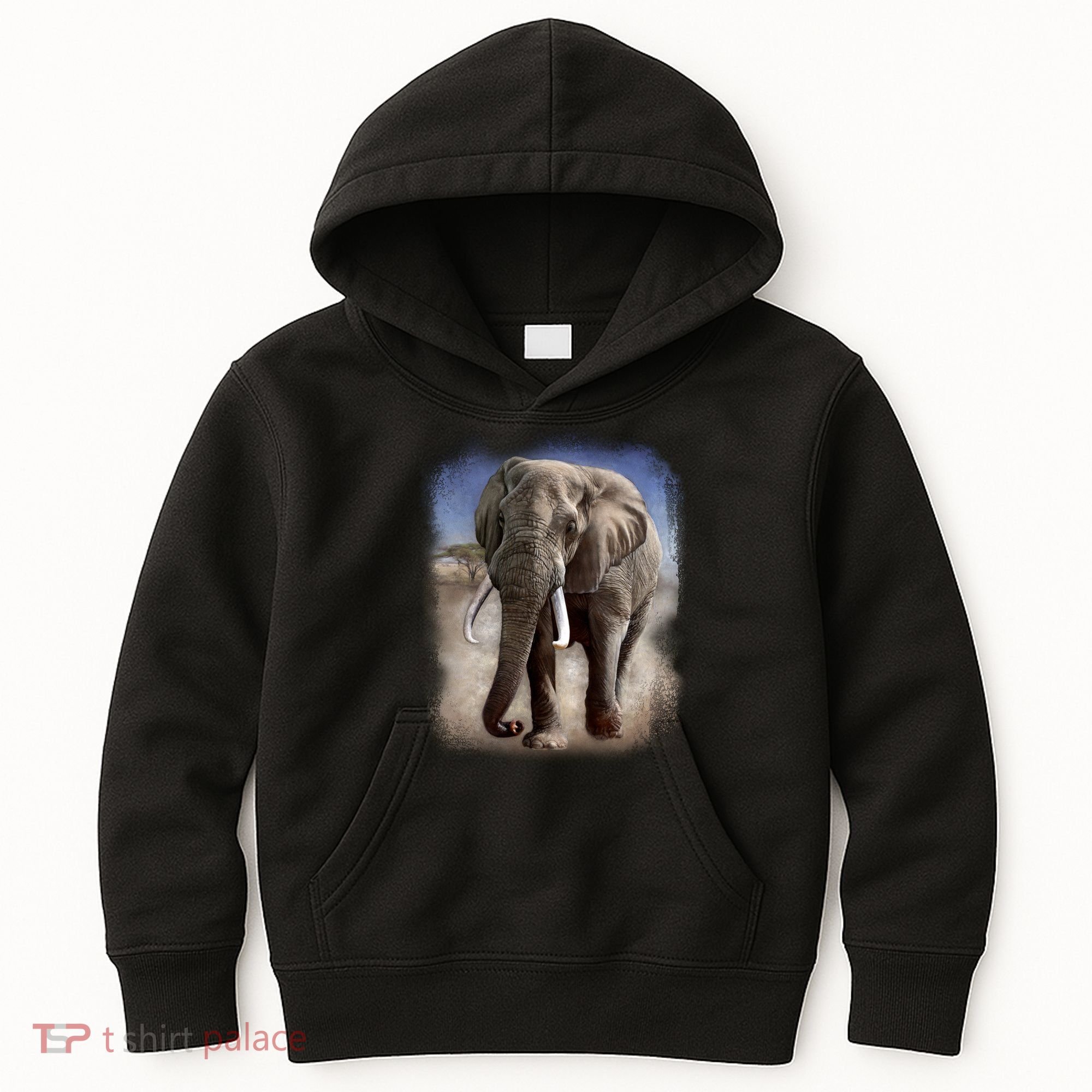 Safari Elephant Kids Hoodie