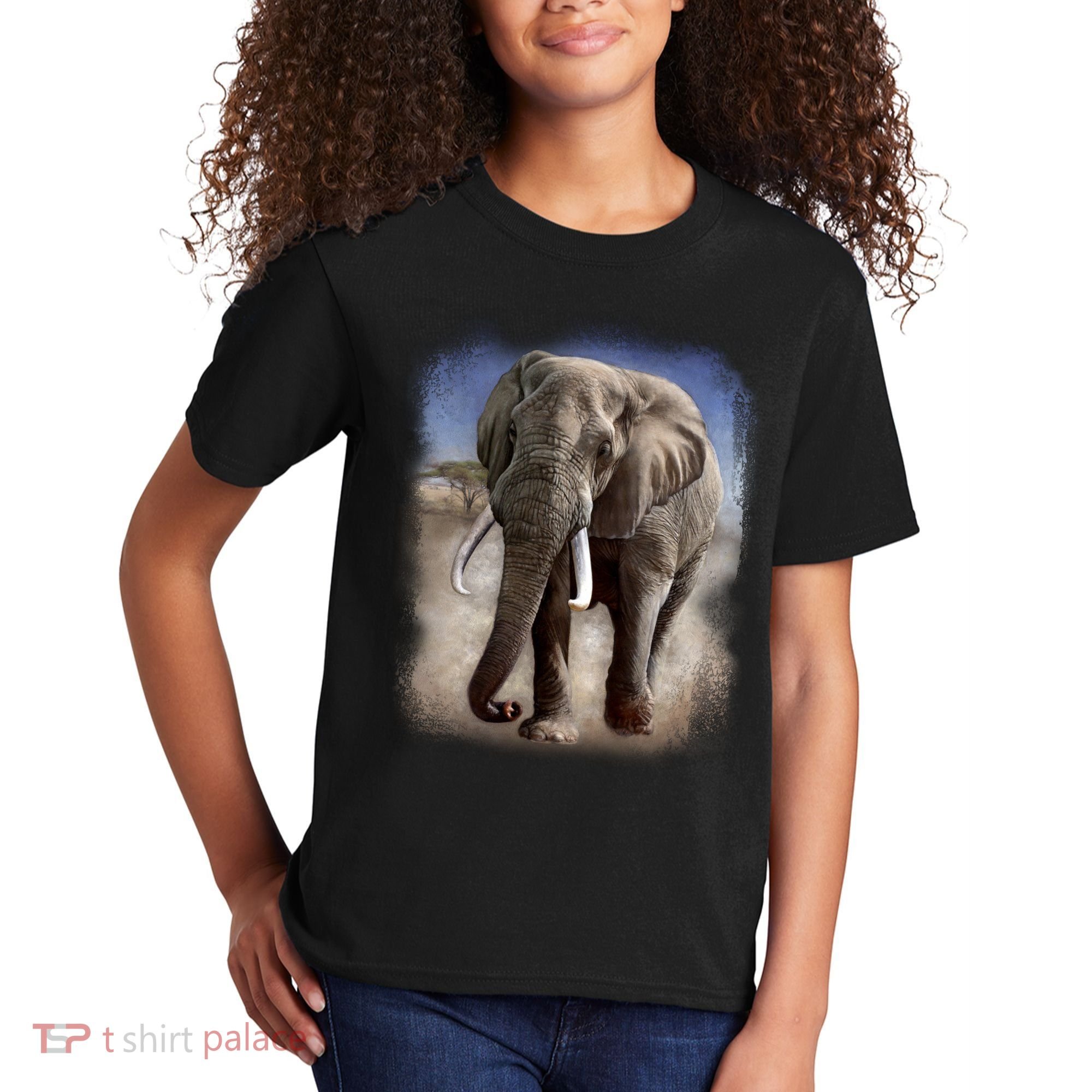Safari Elephant Kids T-Shirt