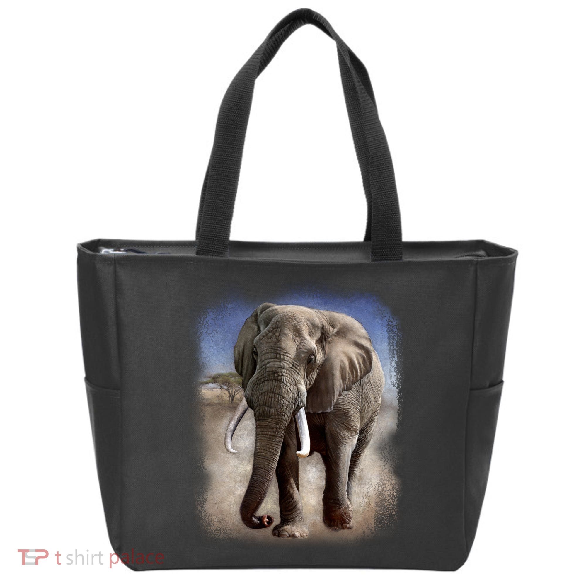 Safari Elephant Tote Bag