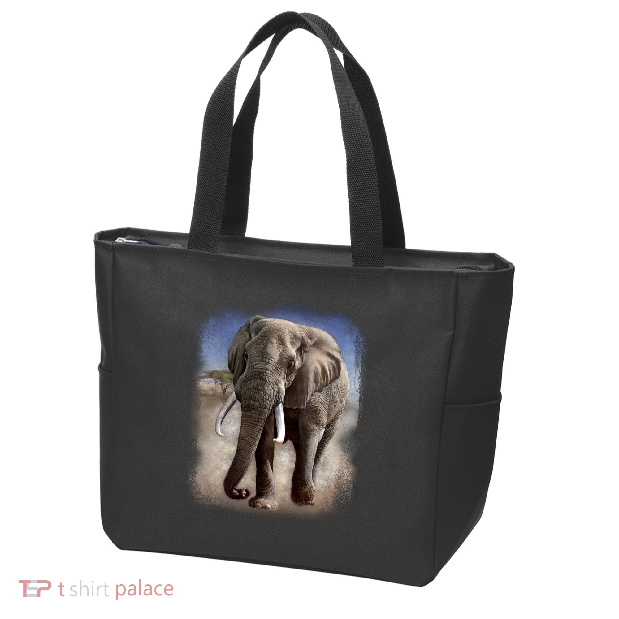Safari Elephant Tote Bag