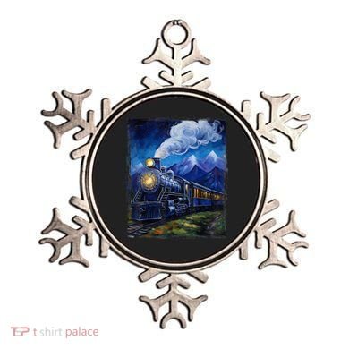 Steam Engine Steam Train Vintage Van Gogh Locomotive Ornament