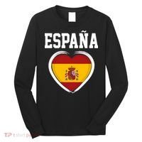 Spain & Espana Soccer & Football Flag Long Sleeve Shirt thumb 0